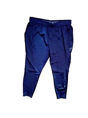 Gymshark Men’s Sport Joggers A2A7Y Size XL Black Slim Fit Elastic Waist Pockets